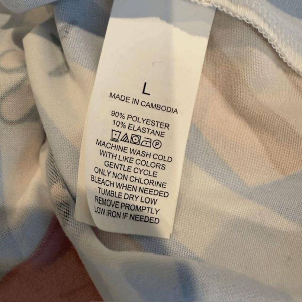 NWT Kate Spade Cabana Print Aqua Stripe Beach Print Pajama Set Size Large - Picture 6 of 13